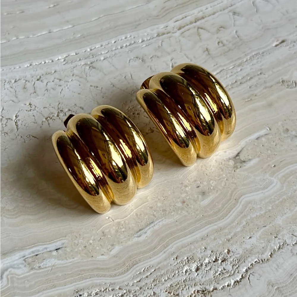 Elegant Gold Hoop Earrings